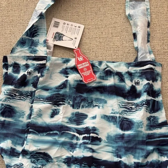 Ocean Tyde Blue and White Bag - Picture 8 of 11